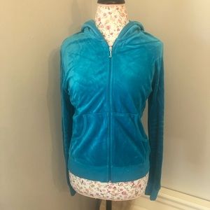 Zip up velour Juicy Couture sweatshirt